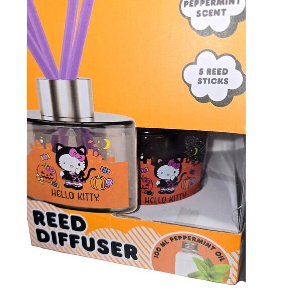 Hello Kitty Sanrio Halloween Reed Diffuser Peppermint Oil Super Cute! NEW in Box - Picture 2 of 6